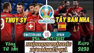 Nhận Định Trận Đấu- Dự Đoán Kết Quả trận Thuỵ Sỹ vs Tây Ban Nha- 23h- 2/7/2021| Vòng Tứ Kết Euro2020